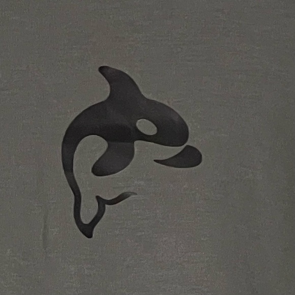 Cuts Sage Green Whale Print AO Curve Hem Short Sleeve Tee- 47024 - Picture 8 of 15